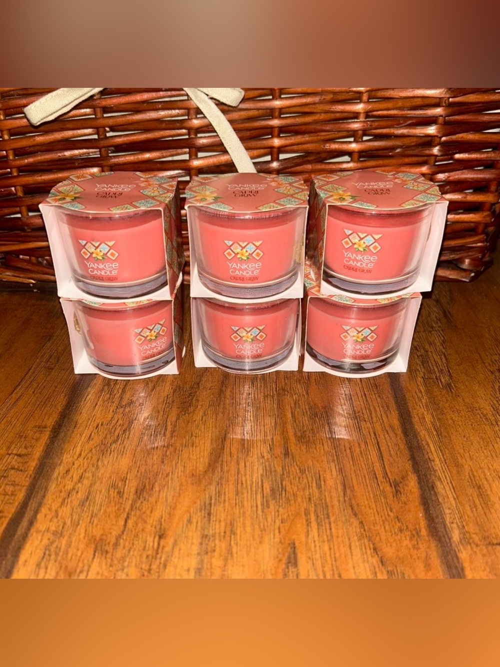 Yankee Candle 1.3 oz Capri glow mini candles SIX brand new unused